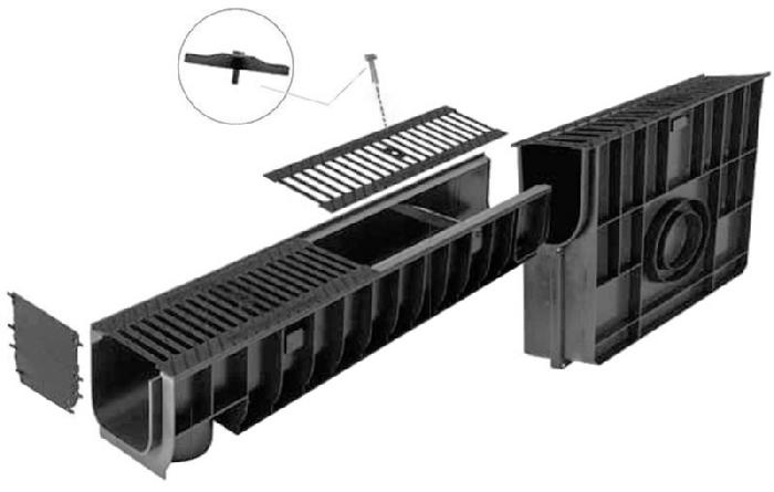 Заглушка DN 100 для водоотводного лотка фото 2