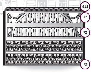 Двухстороннее ограждение для забора 2000х300х60 мм
 фото 1