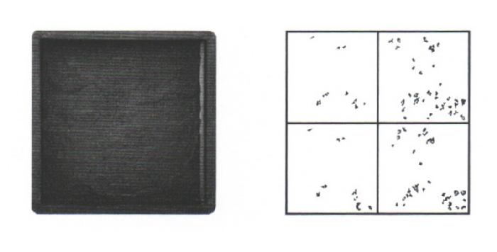 Форма 71/14 Квадрат Старый камень 25,0х25,0х2,5 см фото 1