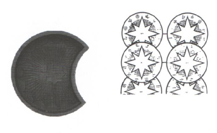 Форма для плитки 20/2 Круг Пазл фото 1