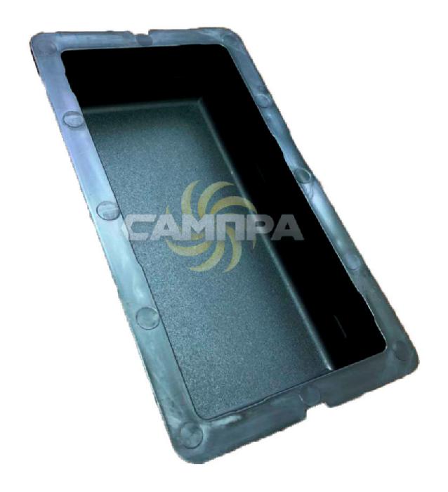 Форма для плитки 20х10х4,5 шагрень фото 1